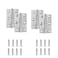 Zernmiarder 238 Door Hinge 12 Pcs Stainless Steel Butt Hinges Silver Window Hinges Interior and Outdoor Hinge with Screws 60 x 38 x 12mm