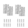 Zernmiarder 238 Door Hinge 12 Pcs Stainless Steel Butt Hinges Silver Window Hinges Interior and Outdoor Hinge with Screws 60 x 38 x 12mm