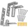 Tambee Saloon Door Hinges Heavy Duty 304 Stainless Steel Double Swing Action Hinge Self Closing for Bar Cafe Patio Doors Silver 1 Pack Swing Hinge Patio Interior Swing Doors