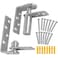 Tambee Saloon Door Hinges Heavy Duty 304 Stainless Steel Double Swing Action Hinge Self Closing for Bar Cafe Patio Doors Silver 1 Pack Swing Hinge Patio Interior Swing Doors