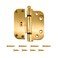 Brixwell 56223pb Adjustable Guide Hinge Polished Brass Flat Leaf with NRP Pin