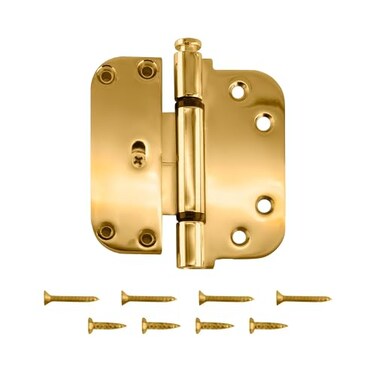 Brixwell 56223pb Adjustable Guide Hinge Polished Brass Flat Leaf with NRP Pin