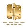 Brixwell 56223pb Adjustable Guide Hinge Polished Brass Flat Leaf with NRP Pin