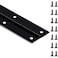 GRRONZEE Black Piano Hinge 30 Inch x 2 Inch Open Width Heavy Duty Stainless Steel Piano Hinge Continuous Hinge for Cabinet Door DIY Wood Boxes 0047 Leaf Thickness