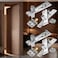 SKMYL Hidden Door Pivot Hinge Heavy Duty 200 lb Capacity Concealed Pivot System for Secret Bookcase Door Murphy Door Hardware Kit Side Mount 2 Set
