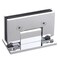 NovaNectar Brass Glass Door Hinge Heavy Duty Short Back Plate Hinges Shower Door Hardware Replacement for 516 to 12 8 to 12 mm Tempered Glass 1 Chrome