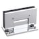 NovaNectar Brass Glass Door Hinge Heavy Duty Short Back Plate Hinges Shower Door Hardware Replacement for 516 to 12 8 to 12 mm Tempered Glass 1 Chrome