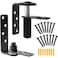 Tambee Saloon Door Hinges Heavy Duty 304 Stainless Steel Double Swing Action Hinge Self Closing for Bar Cafe Patio Doors Black 1 Pack Swing Hinge