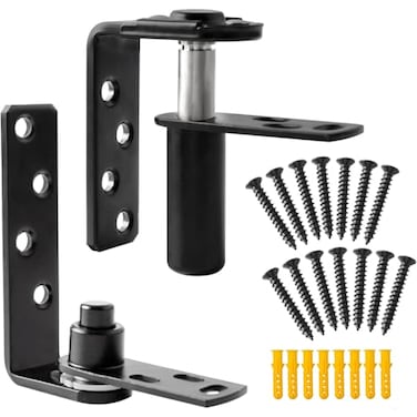 Tambee Saloon Door Hinges Heavy Duty 304 Stainless Steel Double Swing Action Hinge Self Closing for Bar Cafe Patio Doors Black 1 Pack Swing Hinge