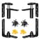 HFCENXIE Double Swinging Saloon Door HingeActing Gravity Self Closing Hinges Hardware with 304 Stainless Steel 50Lbs Load BearingSelfClosing for Swinging CafeBar Doorfor 2 Door