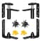 HFCENXIE Double Swinging Saloon Door HingeActing Gravity Self Closing Hinges Hardware with 304 Stainless Steel 50Lbs Load BearingSelfClosing for Swinging CafeBar Doorfor 2 Door