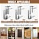 Dolenor Saloon Door Hinges Double Action Spring Hinge Self Closing Heavy Duty Swinging Door Hardware for Cafe Doors Two Way Swing 304 Stainless Steel Big Double Door 2 Pack
