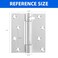 BYSOL Self Closing Door Hinge 4 inchesAuto Closing Spring Hinge with Adjustable Tension Thickened 304 Stainless Steel Heavy Duty Door Hingeswith Mounting Screwdriver HardwareMatte Black 2 Pack
