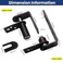 YJMKOI Upgraded Saloon Door Hardware SelfReturn Double Swing Hinge Gravity Hinge Heavy Duty Black 304 Stainless Steel 110Lbs