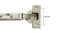 UMAXO GRASS Tiomos 6067 S 110 Furniture Hinge with Damping 3 Drilling Patterns to Choose from Hinge Drilling Distance 48 mm 6067 S Includes Straight Mounting Plate