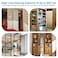 Onedaful Cuzofu Hidden Door Hinge Pivot 570lbs Heavy Duty Invisible Door Hardware for Secret Room Concealed Bookcase 360 Swing Door Hinge System