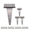 QCAA Stainless Steel Extra Heavy Tee Hinge 10 Polished Stainless Steel 4 Pack Made in Taiwan