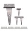 QCAA Stainless Steel Extra Heavy Tee Hinge 10 Polished Stainless Steel 4 Pack Made in Taiwan