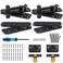 Onedaful Cuzofu Hidden Door Hinge Pivot 570lbs Heavy Duty Invisible Door Hardware for Secret Room Concealed Bookcase 360 Swing Door Hinge System 2pcs Black