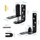Tambee Saloon Door Hinges Heavy Duty 304 Stainless Steel Double Swing Action Hinge Self Closing for Bar Cafe Patio Doors Black 2 Pack Swing Hinge