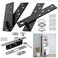 Pisman Door Pivot Hinges Heavy Duty 360 Hidden Hinge Kit for Secret DoorBookcase Advanced Lock Style Fits Murphy Bookshelf Wooden Bookshelf Concealed Cabinets Medium