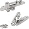 TamBee Pivot Hinge Hold Open Heavy Duty Hidden Door Hinge 440 Lbs Load Locking 90 Degrees 304 Stainless Steel Concealed for Wood Doors Secret Doors and Bookcase Door 4214