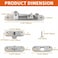TamBee Pivot Hinge Hold Open Heavy Duty Hidden Door Hinge 440 Lbs Load Locking 90 Degrees 304 Stainless Steel Concealed for Wood Doors Secret Doors and Bookcase Door 4214