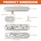 TamBee Heavy Duty Pivot Hinge Hold Open Hidden Door Hinge 1100 Lbs Load Locking 90 Degrees 304 Stainless Steel Concealed for Secret Doors Bookshelf Doors and Bookcase Door 4213