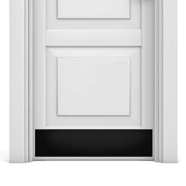 Deck the Door Decor Deck The Door Door Kick Plate Elegant Accent Durable Protection Anodized Aluminum Includes Easy SelfAdhesive 6x30 Satin Black