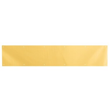 PRIME-LINE PrimeLine J 4703 6 x 34 In Aluminum Door Kick Brite Brass Plated Single Pack