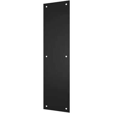 Deltana PP4016U19 4 x 16 Push Plate Matte Black