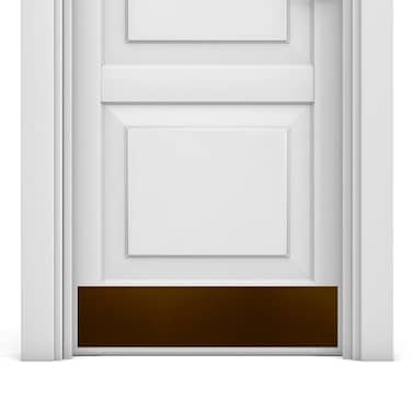 Deck the Door Decor Door Kick Plate Anodized Aluminum Oil Rubbed Bronze Finish Magnetic Mount 8x34