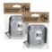 BrainExploder Door Silencer Strike Plate Flexible Noise Eliminating Fix for Loud Latches Fits with No Modifications Stops Slamming 20 dB 4X Quieter GrayTwo Pack