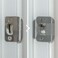 BrainExploder Door Silencer Strike Plate Flexible Noise Eliminating Fix for Loud Latches Fits with No Modifications Stops Slamming 20 dB 4X Quieter GrayTwo Pack
