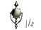 QCAA Solid Brass Door Knocker 734 Satin Nickel 1 Pack Made in Taiwan