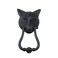 Renovators Supply Manufacturing Door Knockers for Front Door 85 in Black Cast Iron Fox Head Shaped Door Knocker with Mounting Hardware