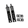 QCAA Solid Brass Door Flush Bolt 4 with Square End Matte Black 2 Pack Made in Taiwan