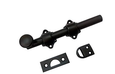 QCAA Solid Brass Dutch Door Bolt 6 US10B ORB Oil Rubbed Bronze Made in Taiwan 1 Pack