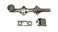 QCAA Solid Brass Dutch Door Bolt 6 Brushed Satin Nickel Made in Taiwan