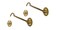 QCAA Heavier Duty Brass Door Hook Latch Eye 6 Vibrated Brass 2 Pack Made in Taiwan