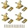 kaileyouxiangongsi 4 Pack Brass Heavy Duty Elbow Latch Window Cabinet Door Latch for HomeOfficeCabinet Doors Window Doorswith Mounting Screws