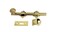 QCAA Solid Brass Dutch Door Bolt 6 Polished Brass 1 Pack Made in Taiwan