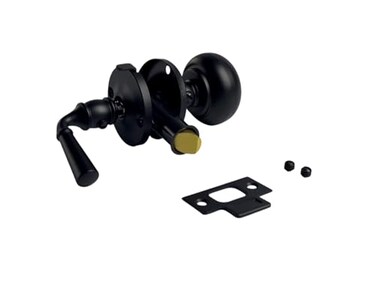 QCAA Solid Brass Storm Door Latch Matte Black Made in Taiwan 2 Pack