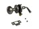 QCAA Solid Brass Storm Door Latch Satin Nickel Made in Taiwan 1 Pack