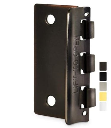 JD Jack N'Drill Jack N Drill Flip Action Door Lock 6 Pack Reversible Privacy Door Locks with Anti Lockout Screw for Child Proofing and Home Defense Easy to Install and Durable Lock for Interior Swingi