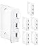 JD Jack N'Drill Jack N Drill Flip Action Door Lock 6 Pack Reversible Privacy Door Locks with Anti Lockout Screw for Child Proofing and Home Defense Easy to Install and Durable Lock for Interior Swingi