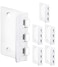JD Jack N'Drill Jack N Drill Flip Action Door Lock 6 Pack Reversible Privacy Door Locks with Anti Lockout Screw for Child Proofing and Home Defense Easy to Install and Durable Lock for Interior Swingi