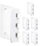 JD Jack N'Drill Jack N Drill Flip Action Door Lock 6 Pack Reversible Privacy Door Locks with Anti Lockout Screw for Child Proofing and Home Defense Easy to Install and Durable Lock for Interior Swingi