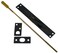IDH by St. Simons idh by St Simons 11020019 Professional Grade Quality Genuine Solid Brass Extension Flush Bolt with 1134Inch and Brass Plunger Matte Black
