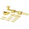 NUK3Y PRODUCTS K3 Nuk3y Heavy Duty Solid Brass Dutch Door Surface Bolt 6 Polished Brass